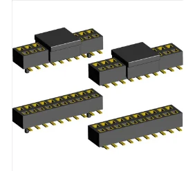 1.27mm PCB Socket Double Rows Bottom Entry SMD Type with Peg.(H=2.3)